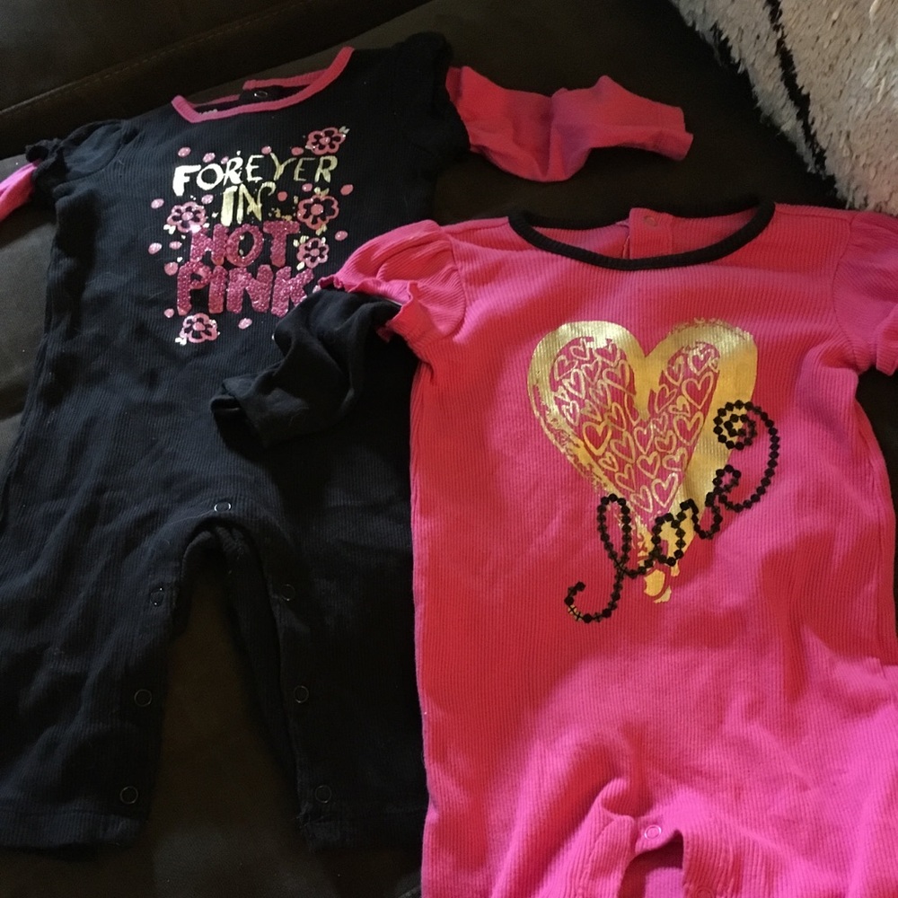 Two Amy Coe rompers